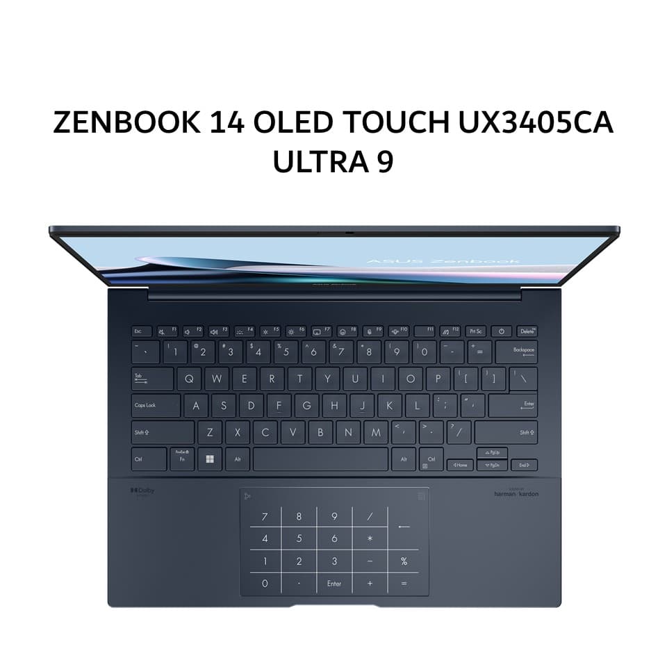 ASUS ZENBOOK 14 OLED 1100NITS TOUCH UX3405CA ULTRA 9 285H 32GB 1TB W11+OHS 14.0 3K 120HZ EVO BLU 3Y -OLEDS9313TM