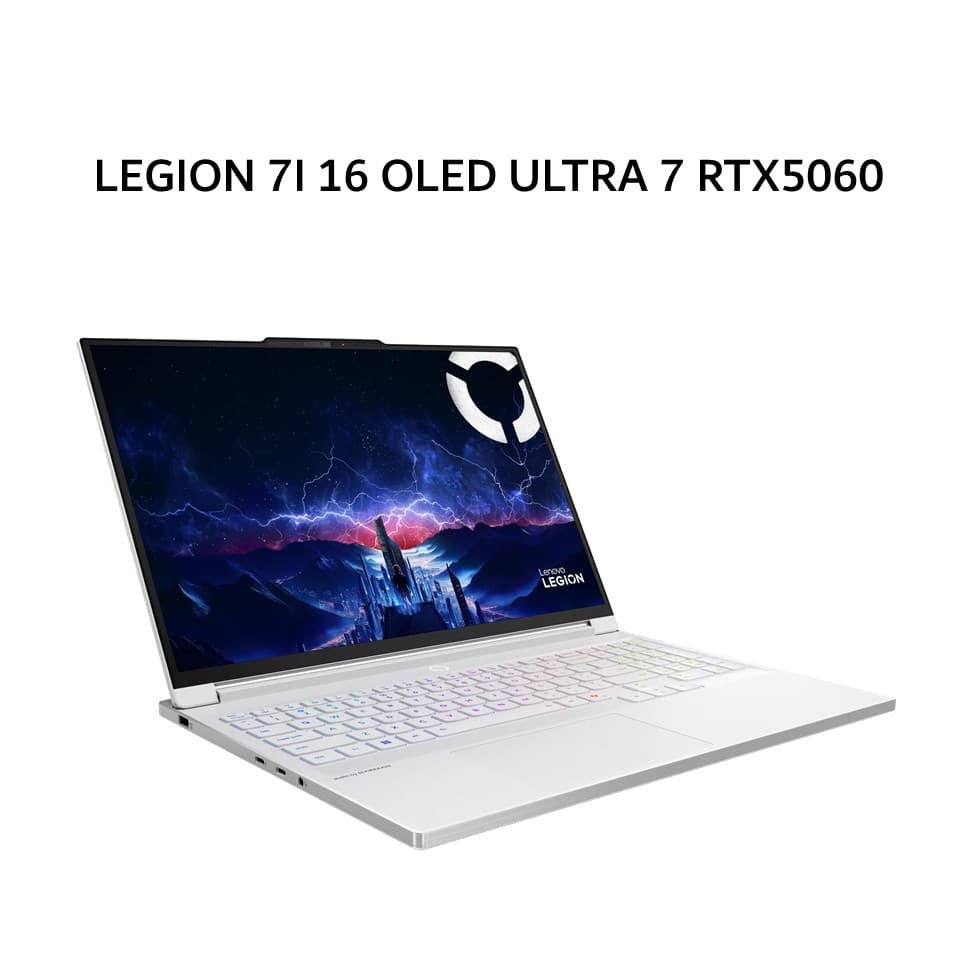 LENOVO LEGION 7I 16 OLED ULTRA 7 255HX RTX5060 8GB/ 32GB 1TB W11+OHS+M365B 16.0WQXGA 165HZ PKRGB 3Y+3ADP WHITE -6AID