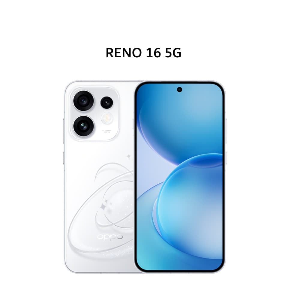 OPPO RENO 16 5G 8GB 256GB POP WHITE (BOXCHA+CAS+SCR)