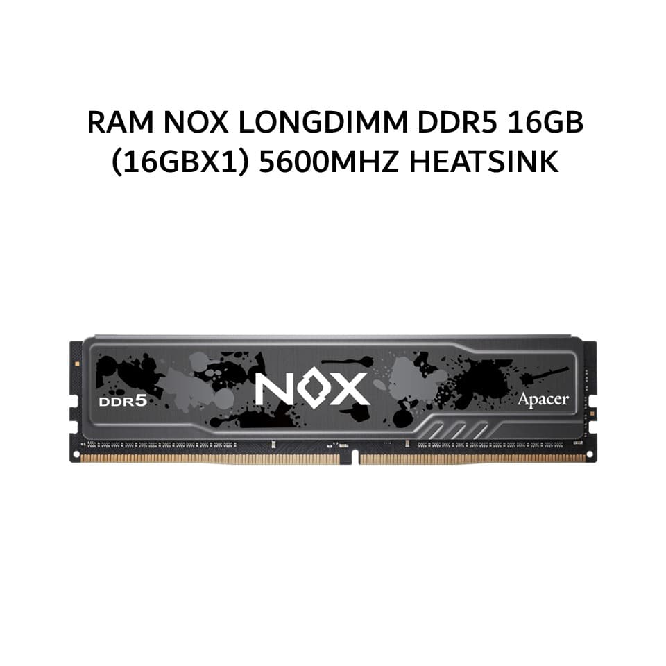 APACER RAM NOX LONGDIMM DDR5 16GB (16GBX1) 5600MHZ HEATSINK