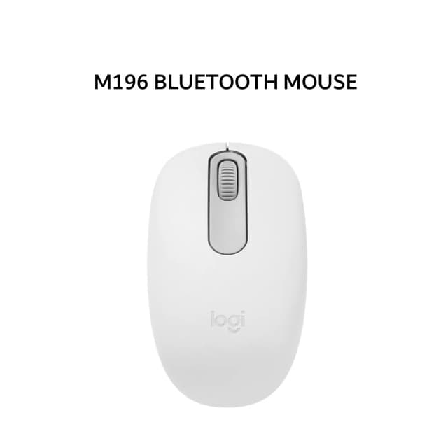 LOGITECH M196 BLUETOOTH MOUSE WHITE