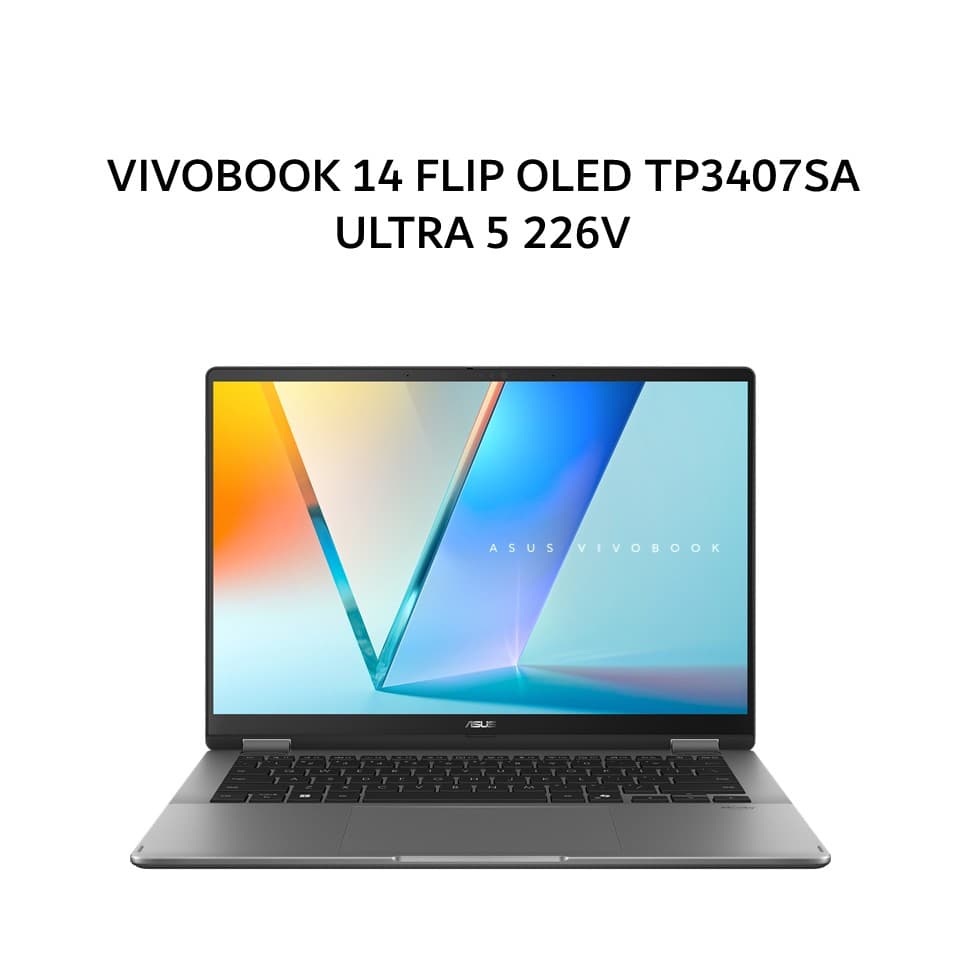 ASUS VIVOBOOK 14 FLIP OLED TP3407SA ULTRA 5 226V 16GB 512GB W11+OHS+M365B 14.0FHD GRY -OLED5152M