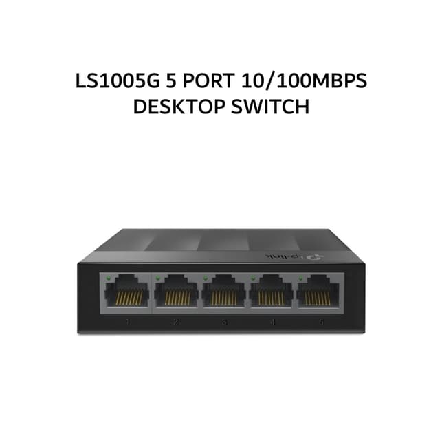 TP LINK LS1005G 5 PORT 10/100MBPS DESKTOP SWITCH