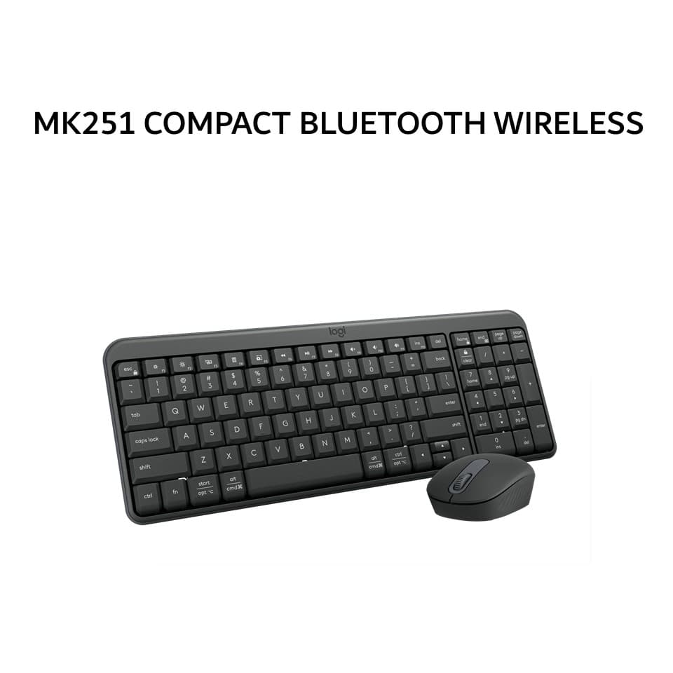 LOGITECH MK251 COMPACT BLUETOOTH WIRELESS - GRAPHITE