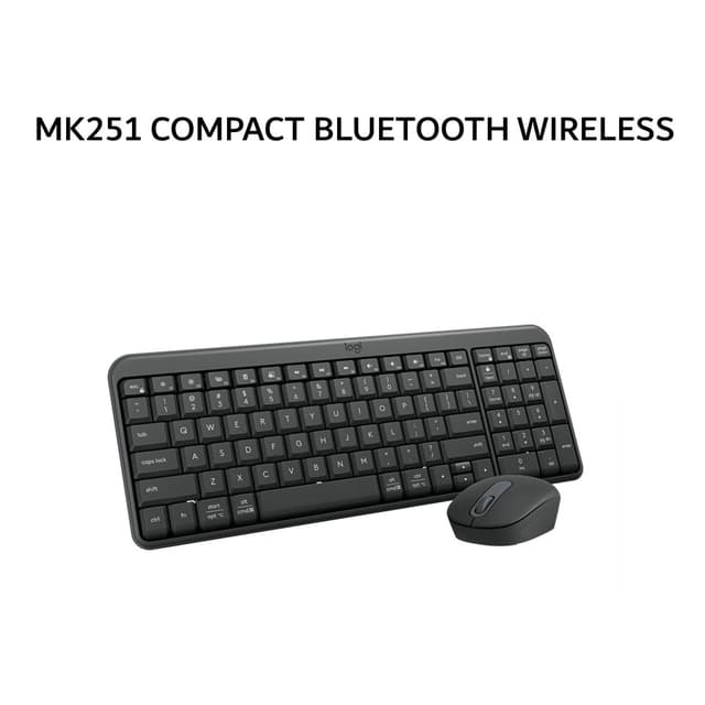 LOGITECH MK251 COMPACT BLUETOOTH WIRELESS - GRAPHITE