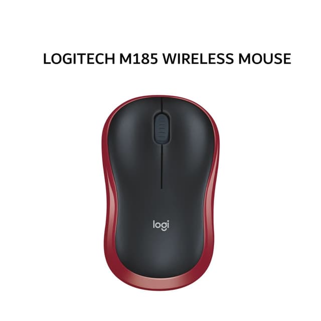 LOGITECH M185 MOUSE RED