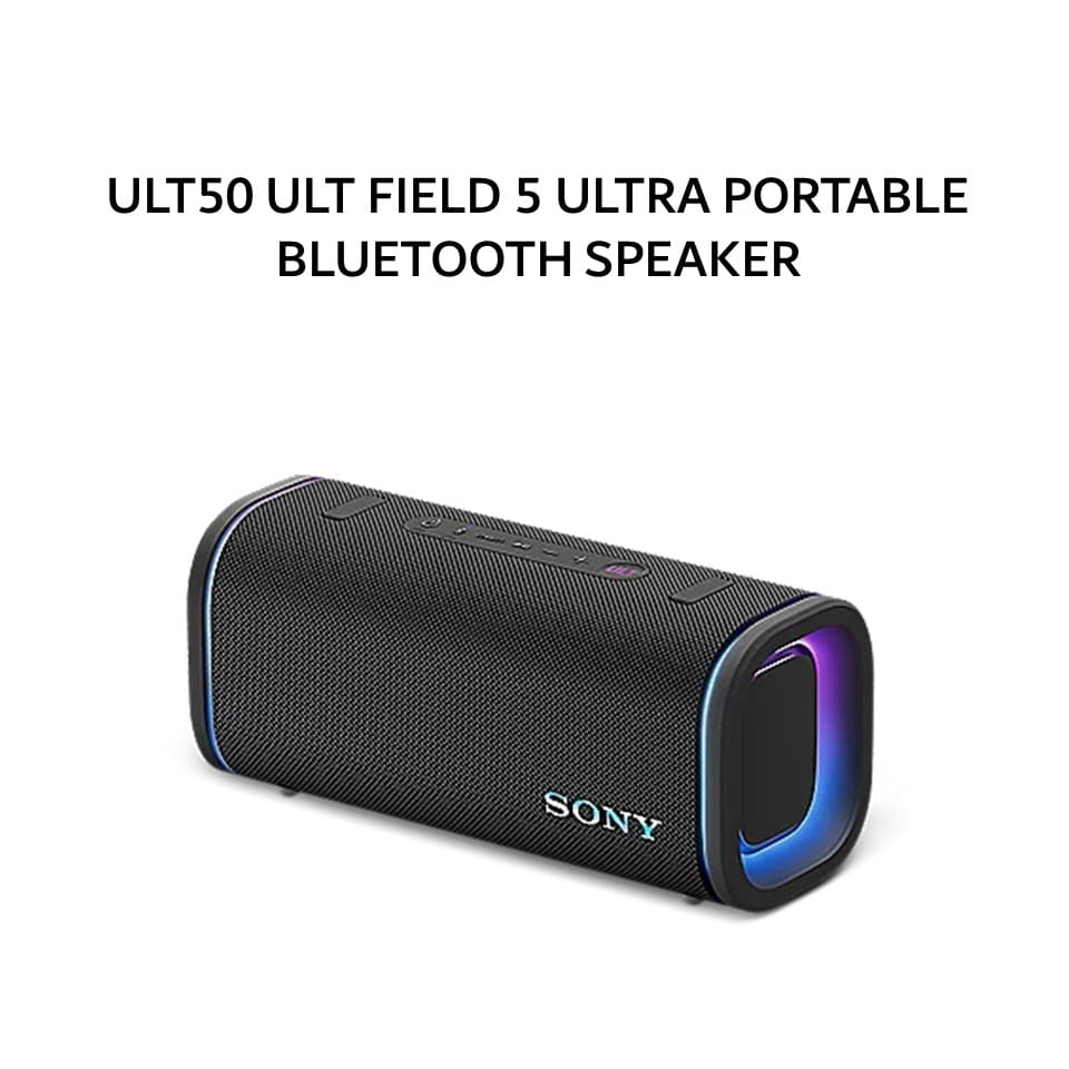 SONY SRS ULT50 ULT FIELD 5 ULTRA PORTABLE BLUETOOTH SPEAKER - BLACK