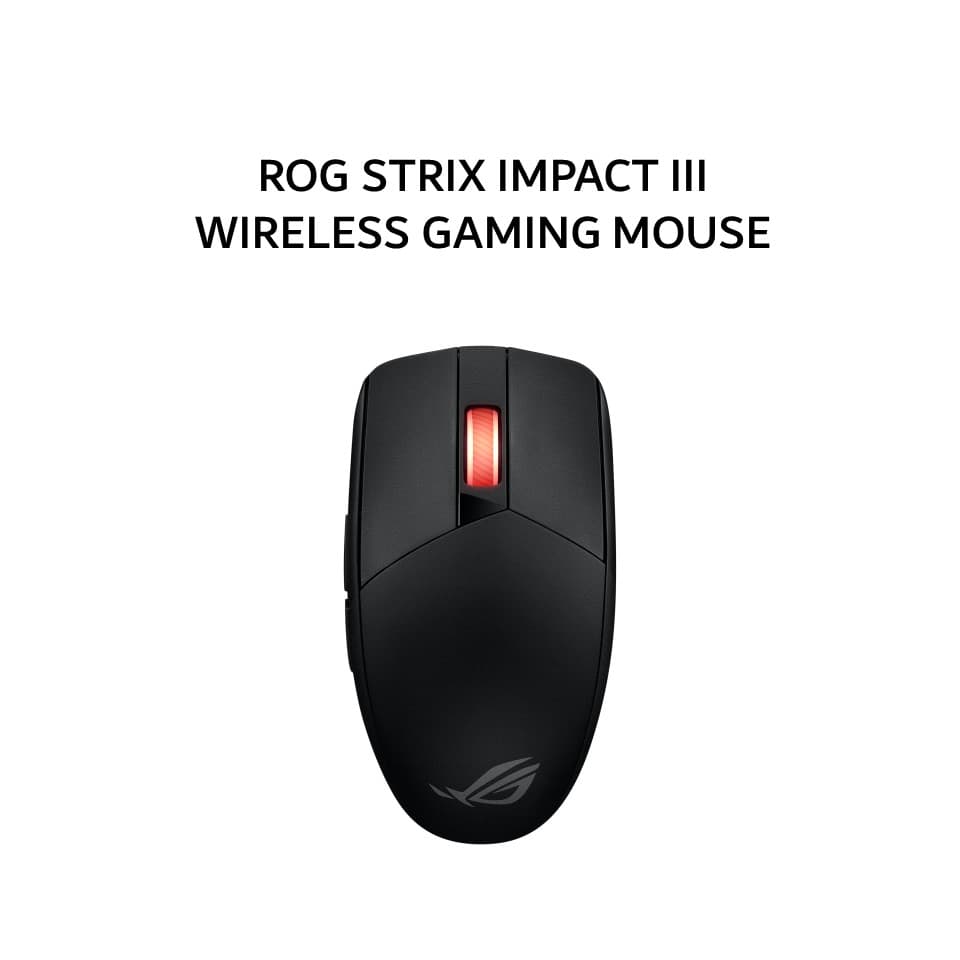 ASUS GAMING MOUSE ROG STRIX IMPACT III WIRELESS (36000 DPI + 57G + 1000HZ) BLACK 2Y