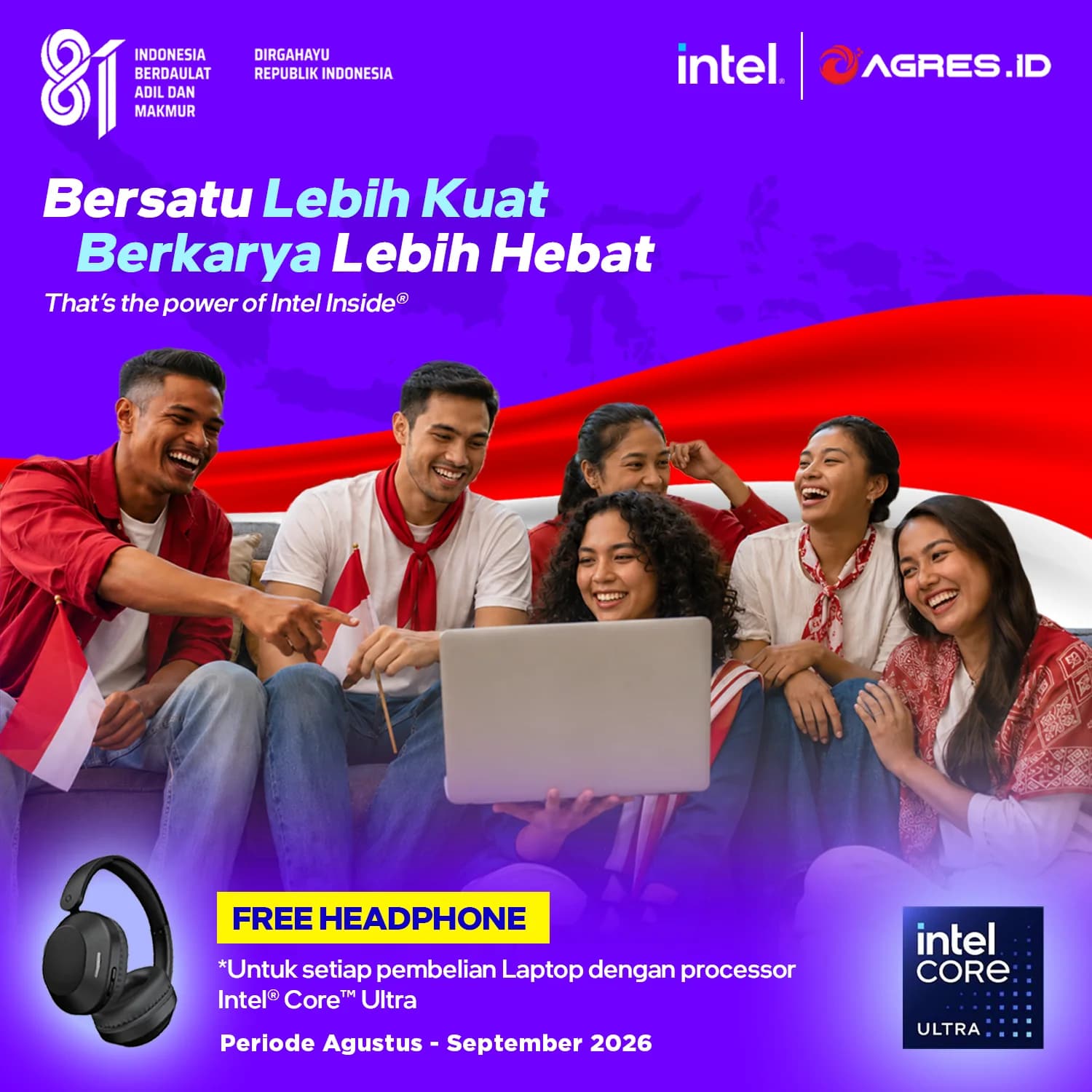 INTEL EDISI 17 AGUSTUS FREE HEADPHONE