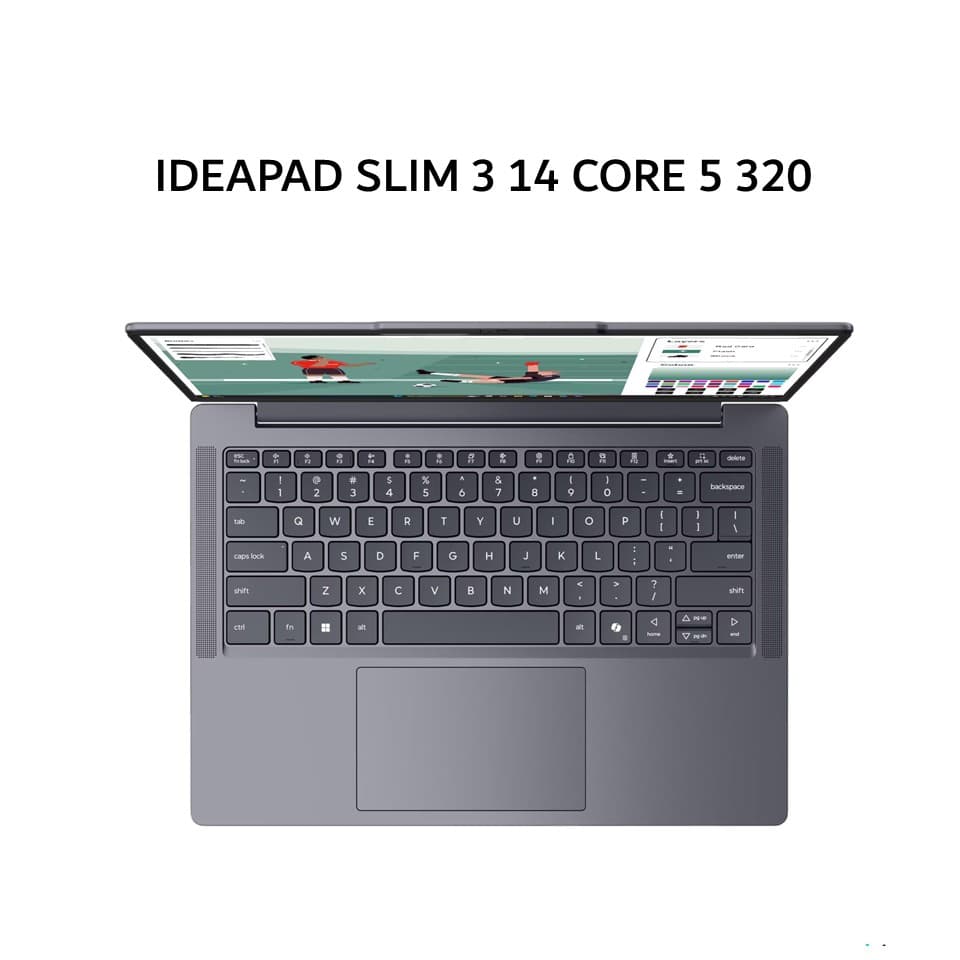 LENOVO IDEAPAD SLIM 3 14 CORE 5 320 8GB 512GB W11+OHS+M365B 14.0WUXGA BLIT 2Y PREM+2ADP (BOX BP) GREY -91ID