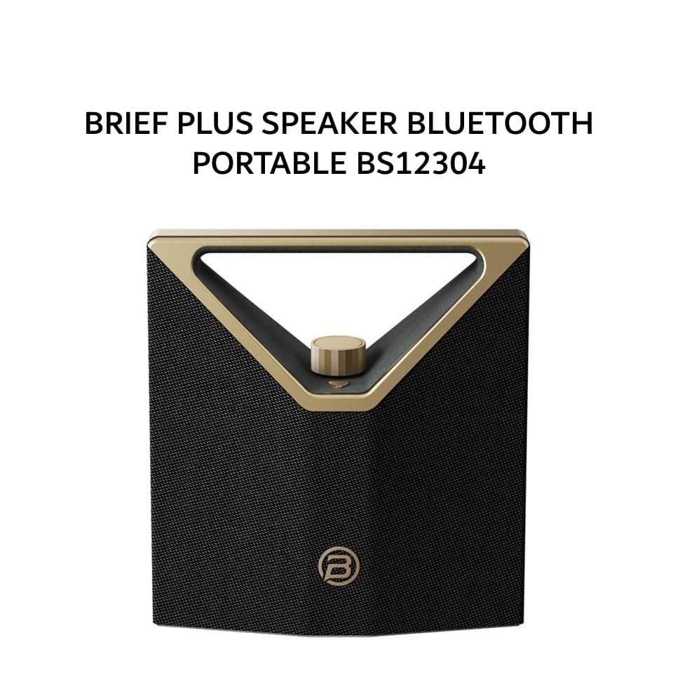 BUGANI BRIEF PLUS SPEAKER BLUETOOTH 5.4 PORTABLE BS12304 - BLACK GOLD
