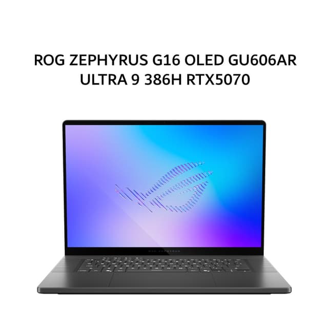 ASUS ROG ZEPHYRUS G16 OLED GU606AR ULTRA 9 386H RTX5070TI 12GB/ 32GB 1TB W11+OHS+M365B 16.WQXGA 240HZ (BOX MOUSE) GRY -I9NT7OL6G-HM