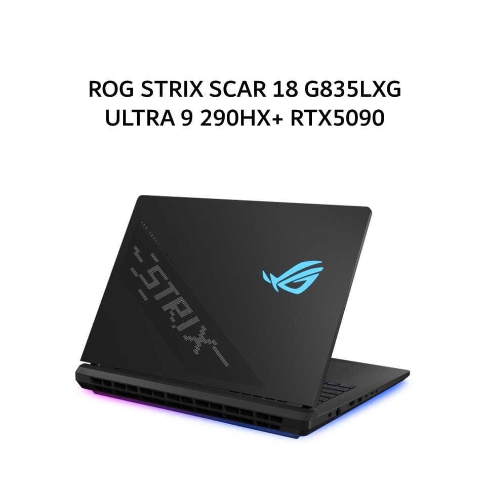 ASUS ROG STRIX SCAR 18 G835LXG ULTRA 9 290HX+ RTX5090 24GB/ 64GB 4TB RAID W11+OHS+M365B 18.0 4K MINILED 240HZ (BOX MOU) BLK