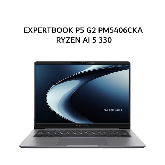 ASUS EXPERTBOOK P5 G2 PM5406CKA RYZEN AI 5 330 16GB 512GB W11+OHS+M365B 14.0WQXGA 3Y GRY -NZ5150WS
