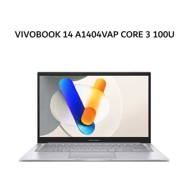 ASUS VIVOBOOK 14 A1404VAP CORE 3 100U 8GB 256GB W11+OHS+M365B 14.0FHD VIPS SILVER -VIPS3823M