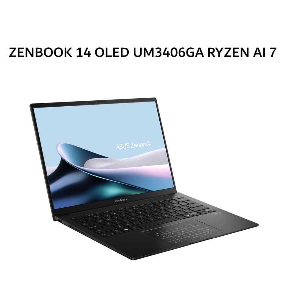 ASUS ZENBOOK 14 OLED UM3406GA RYZEN AI 7 445 16GB 1TB W11PRO+OHS+M365B 14.0WUXGA BLIT BLK -OLED7111M