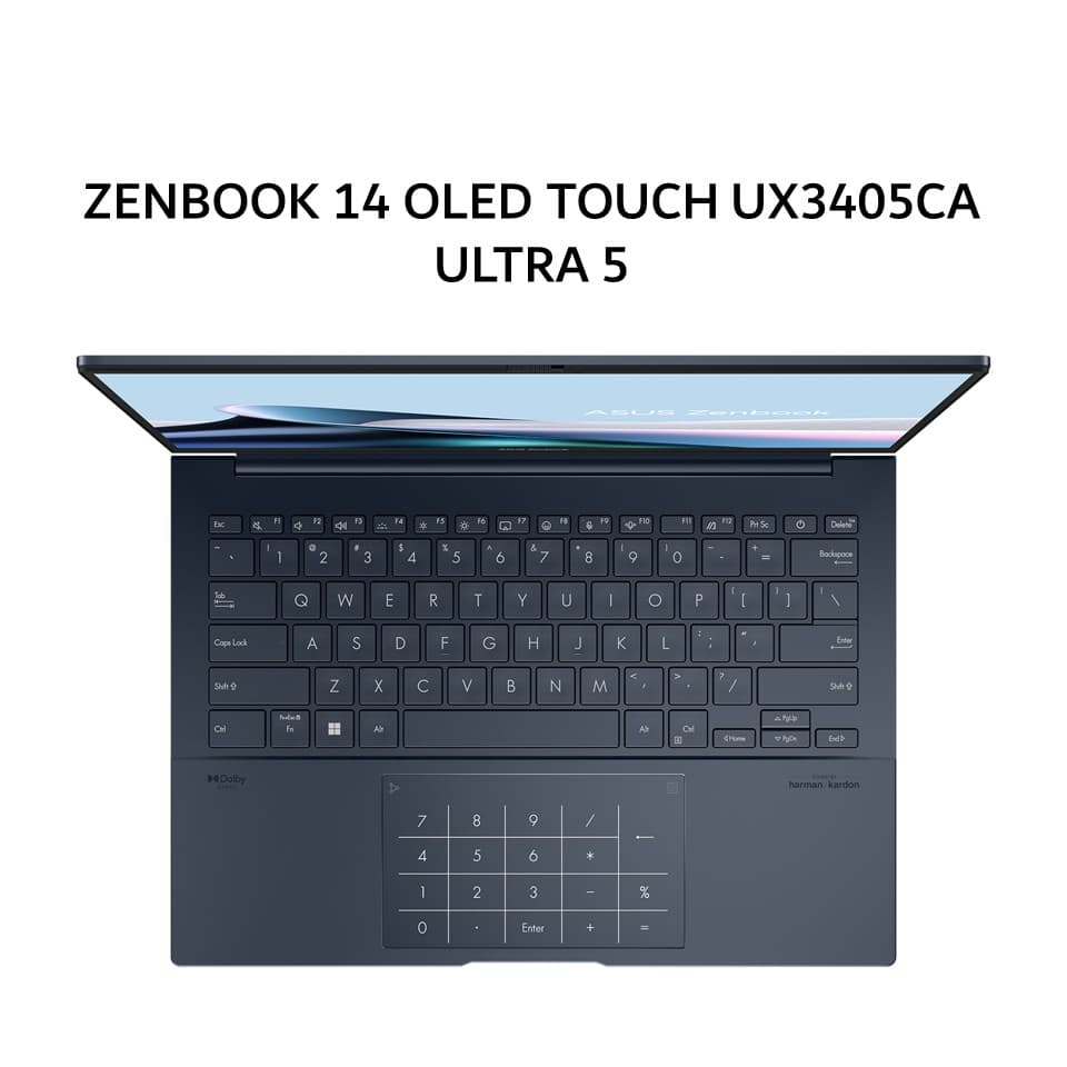 ASUS ZENBOOK 14 OLED TOUCH UX3405CA ULTRA 5 225H 16GB 512GB W11+OHS+M365B 14.0WUXGA EVO BLU 3Y -OLED5151TM