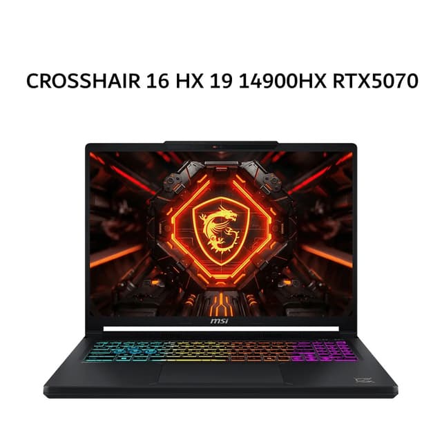 MSI CROSSHAIR 16 HX 19 14900HX RTX5070 8GB/ 16GB 1TB W11 16.0WQHD 240HZ 100DCIP3 4ZRGB 2Y+ADP BLK -E14WGK.089