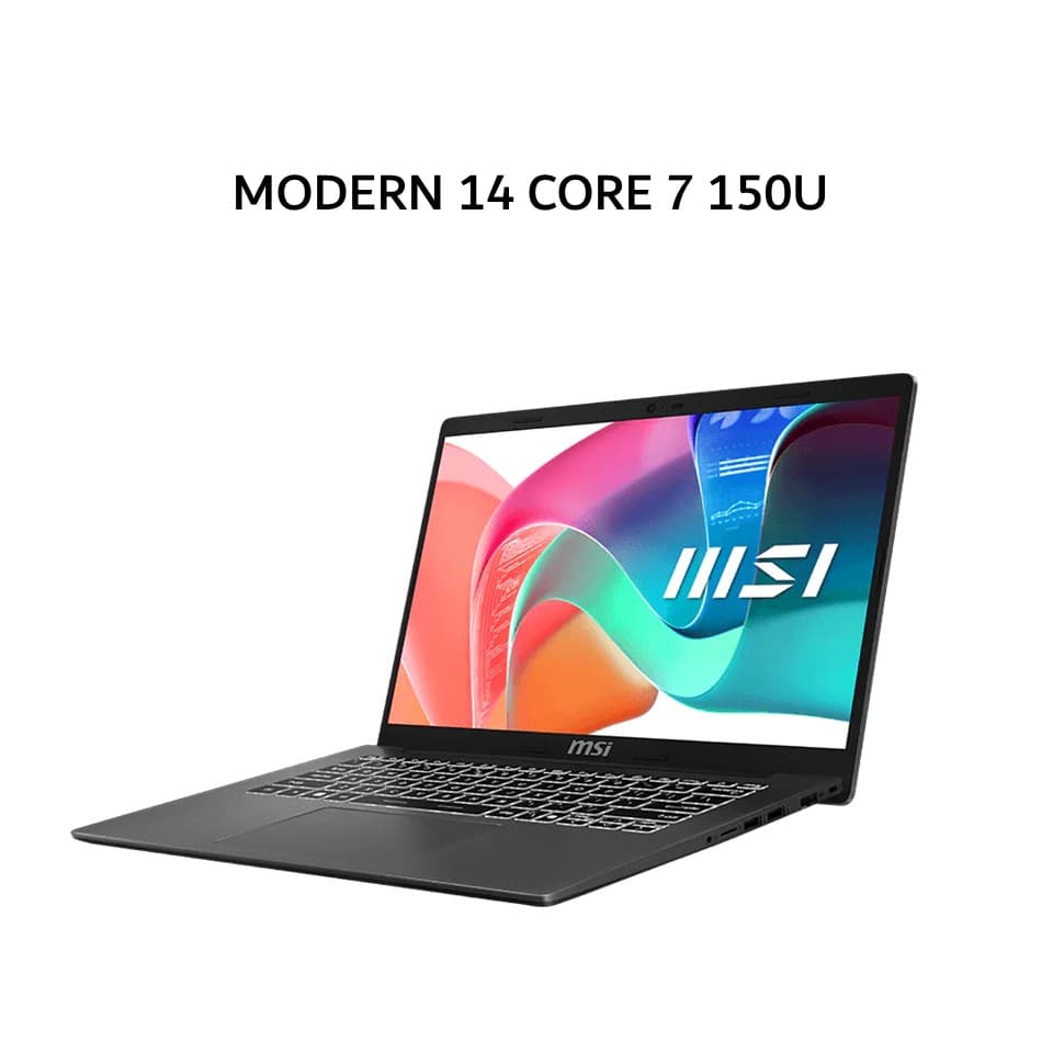 MSI MODERN 14 CORE 7 150U 16GB 512GB W11+OHS 14.0FHD IPS BLIT 2Y GRY -F1MG.063