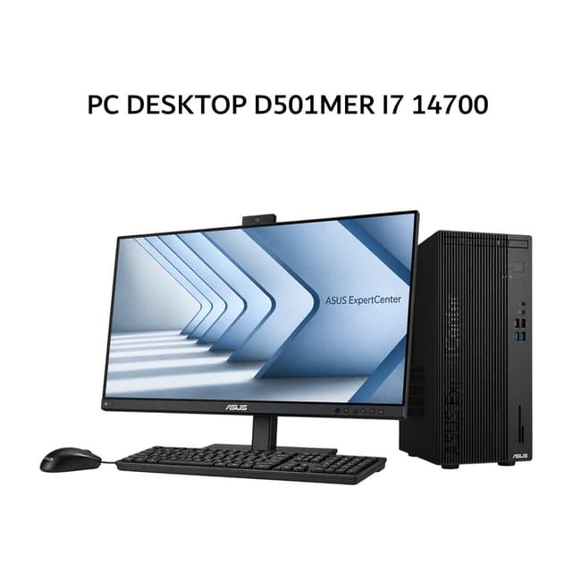 ASUS PC DESKTOP D501MER I7 14700 8GB 512GB W11 3Y BLK -785000003W + MONITOR 21.5