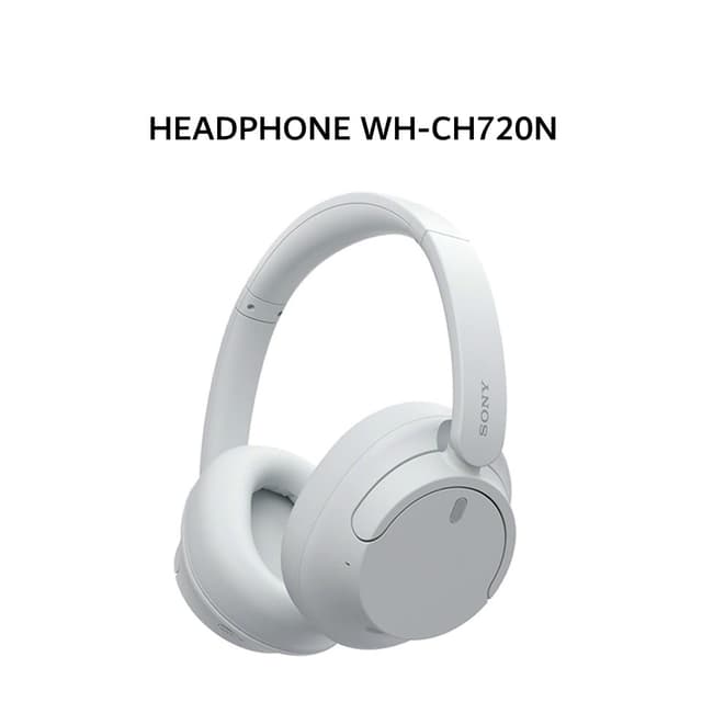 SONY WH-CH720N / WH CH720 BLUETOOTH HEADPHONE - WHITE