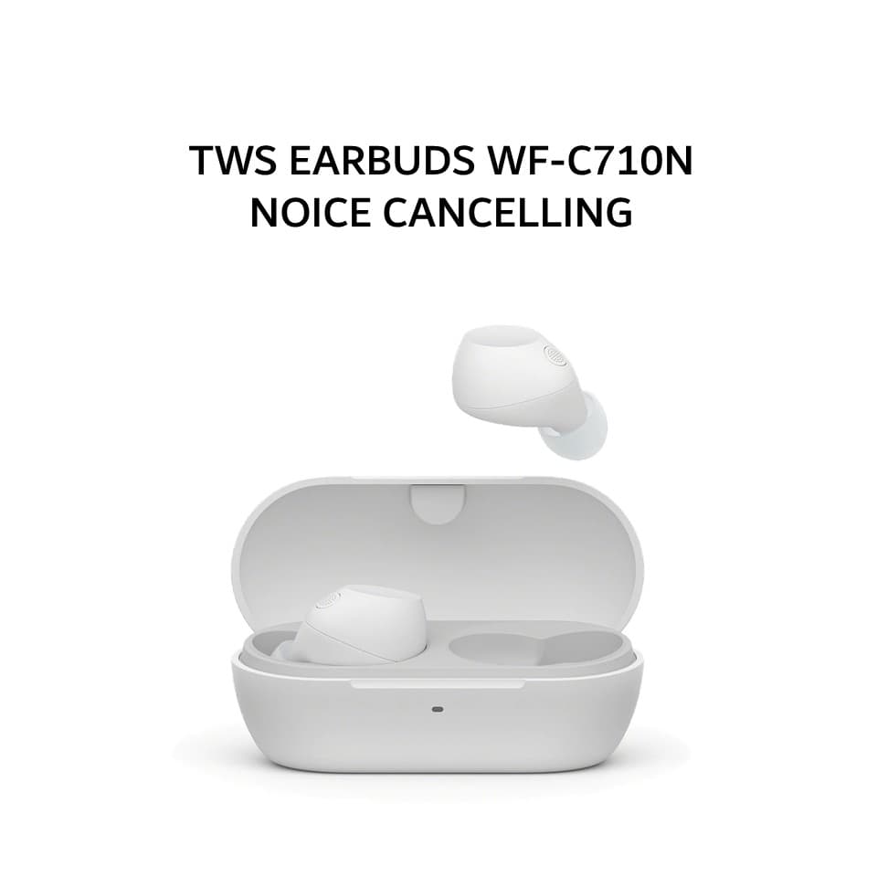 SONY WF-C710N / WF C710N TWS EARBUDS NOICE CANCELLING - WHITE