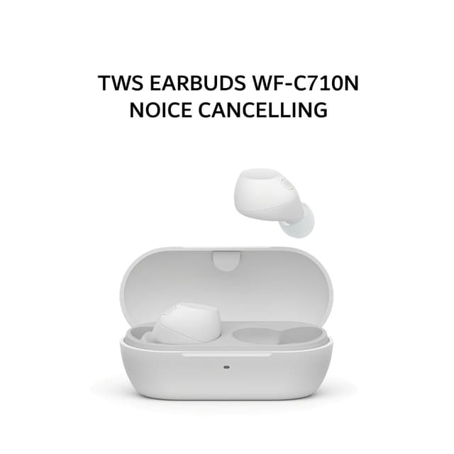 SONY WF-C710N / WF C710N TWS EARBUDS NOICE CANCELLING - WHITE