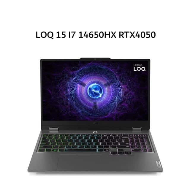 LENOVO LOQ 15 I7 14650HX RTX4050 6GB/ 16GB 512GB W11+OHS+M365B 15.6FHD 144HZ 100SRGB 144HZ 4ZRGB 2Y PREM+2ADP GRY -MBID