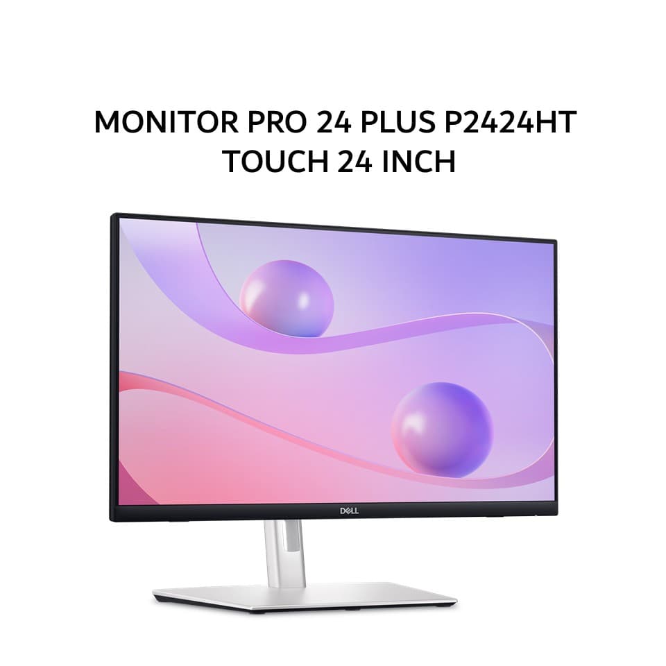 DELL PRO 24 PLUS P2424HT TOUCH MONITOR 24 INCH IPS FHD 1080P 5MS 60HZ HDMI+DP USB-C SPEAKER ERGONOMIC 3Y