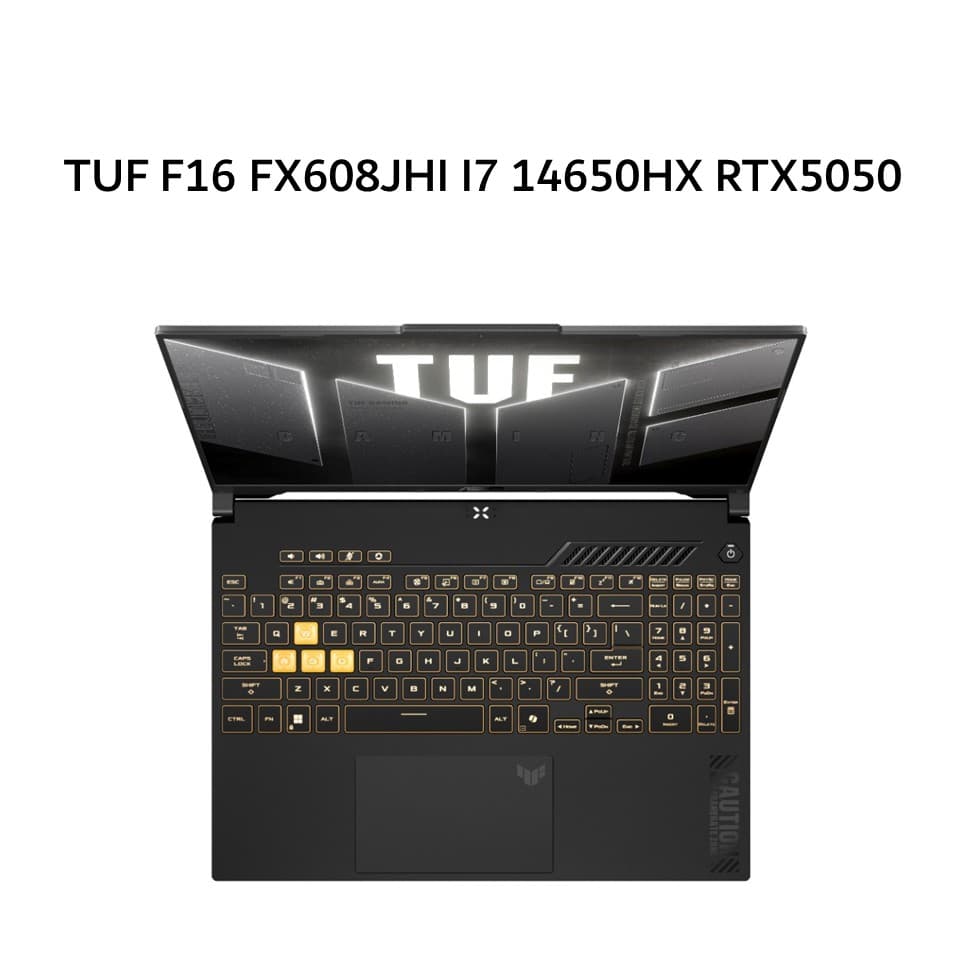 ASUS TUF F16 FX608JHI I7 14650HX RTX5050 8GB/ 16GB 512GB W11+OHS+M365B 16.0WUXGA 144HZ 100SRGB (BOX MOUSE) 2Y GRY -I7N55K6G-HM