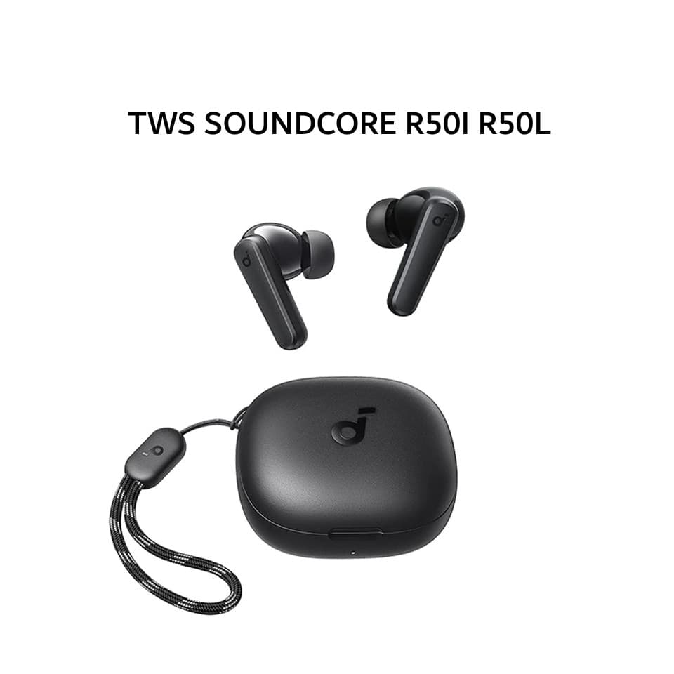 ANKER SOUNDCORE R50I R50L TRUE WIRELESS EARBUDS TWS EARPHONE - BLACK - A3949