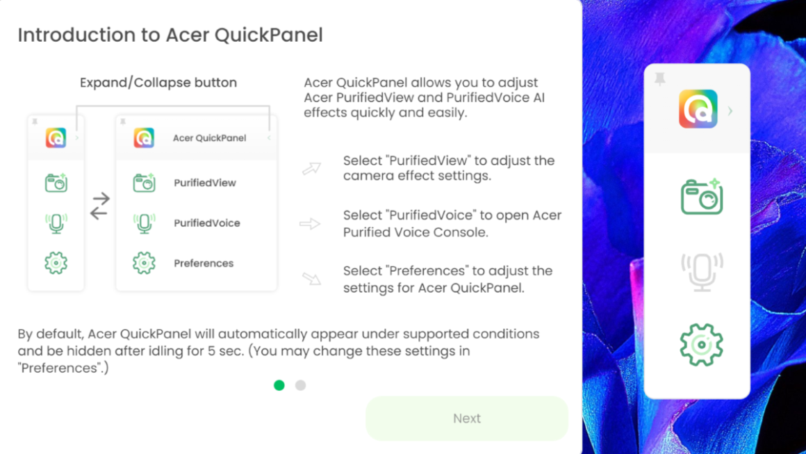 quickpanel acer predator helio neo 16s ai